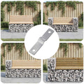 Vidaxl strijkplaat 12 pcs zilver 50 x 10 x 1,2 mm ijzer