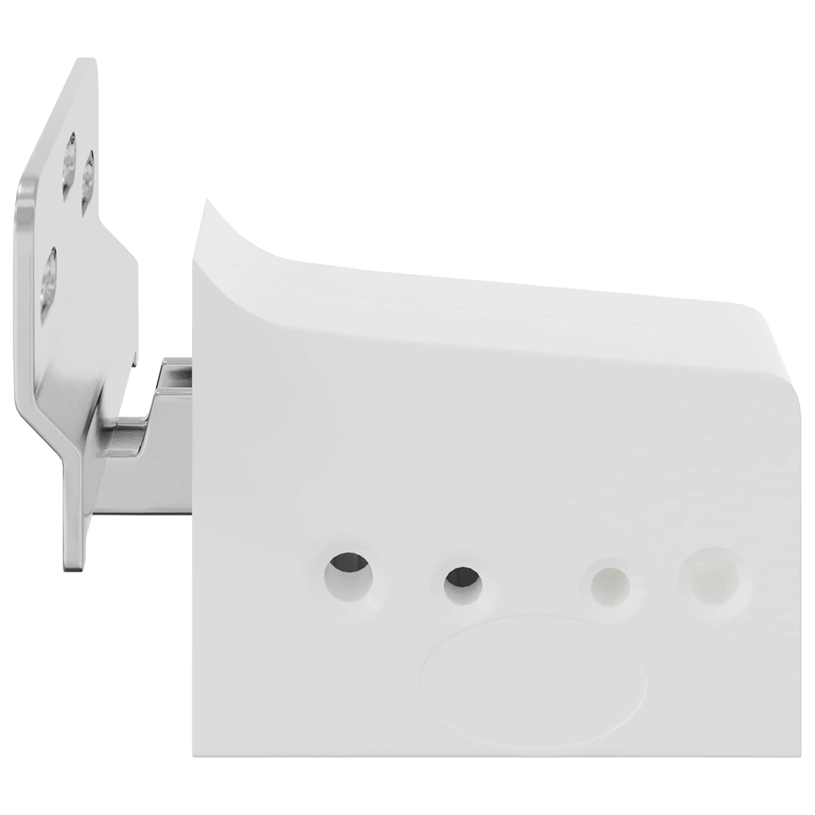 Vidaxl kast hangbeugel 2 pcs wit 70 x 48 x 19 mm ijzer en plastic