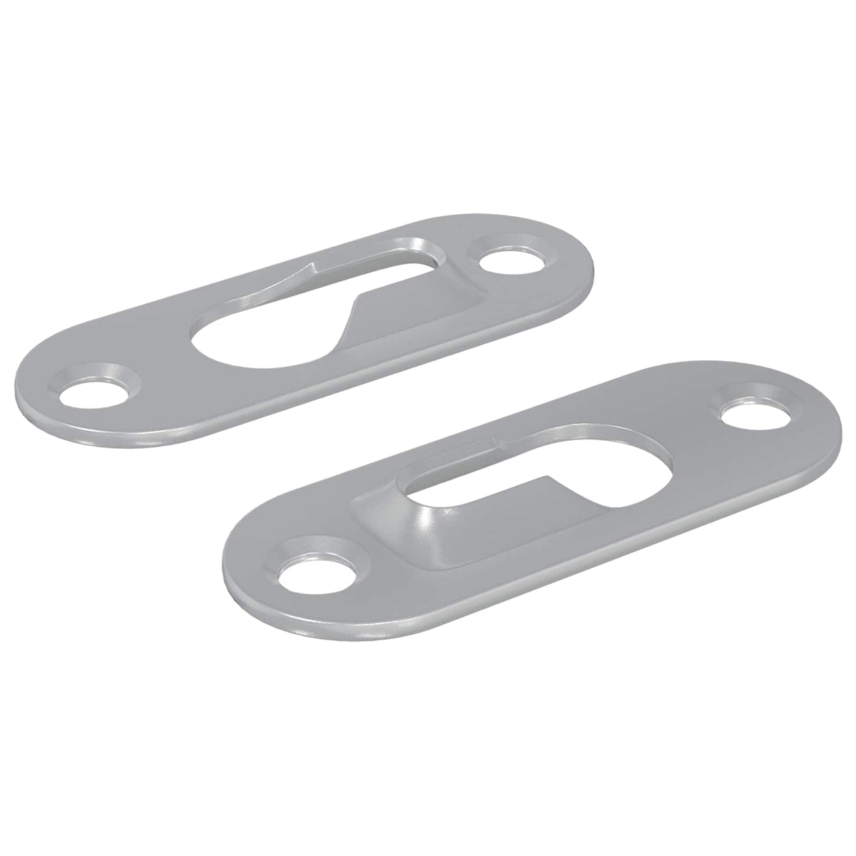 Vidaxl sleufhanger 2 st zilver 45 x 16 x 3.5 mm ijzer
