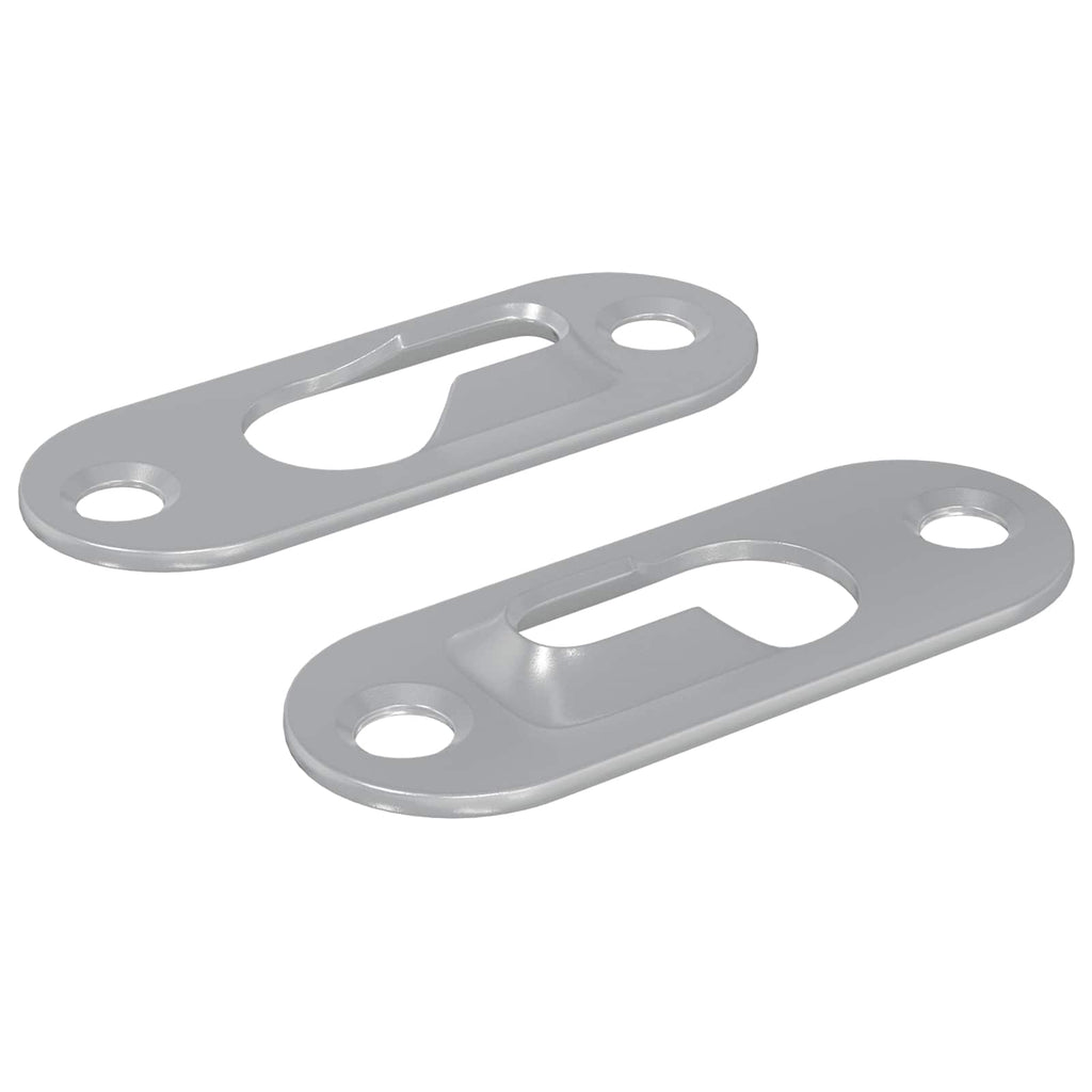 Vidaxl sleufhanger 2 pcs zilver 45 x 16 x 3.5 mm ijzer
