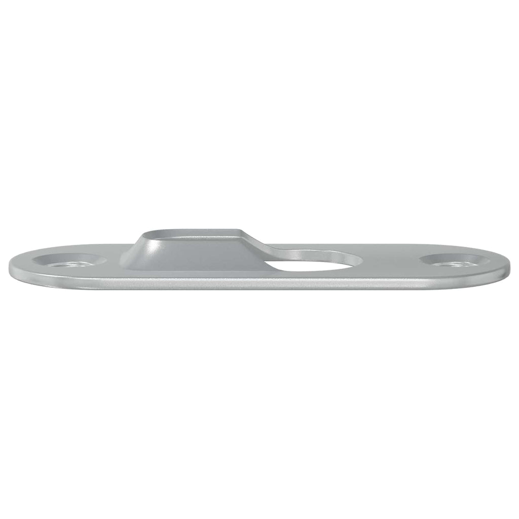 Vidaxl sleufhanger 2 pcs zilver 45 x 16 x 3.5 mm ijzer