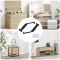 Vidaxl deksel ondersteunend scharnier 2 pcs zwart 192 x 32 x 50 mm