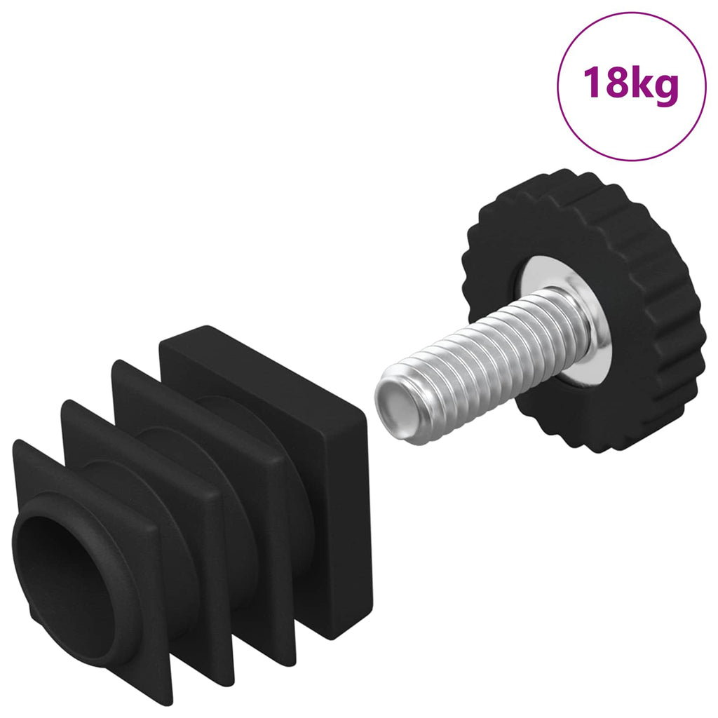 Vidaxl meubel levelers verstelbaar 1895 pcs zwart pp