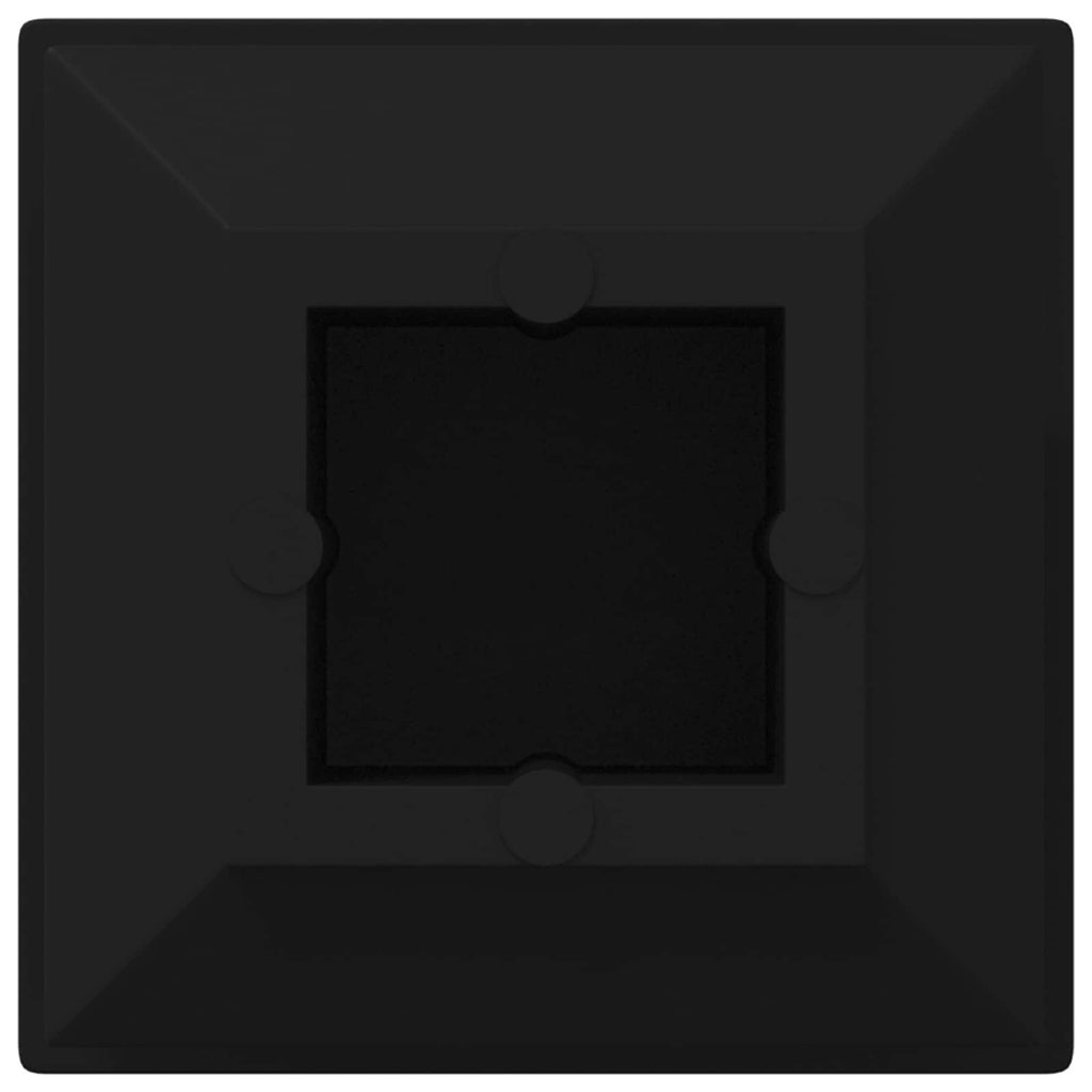 Vidaxl einddoppen 12 pcs zwart 15 x 15 x 15 mm pp