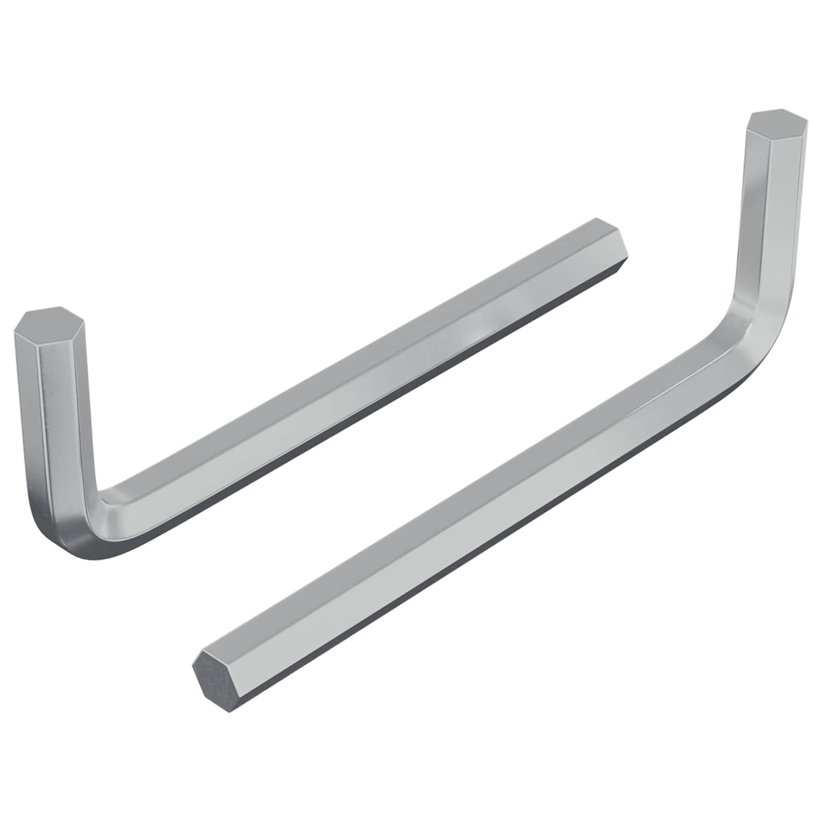 Vidaxl zeskantsleutel 2 pcs zilver 32 x 86 mm staal