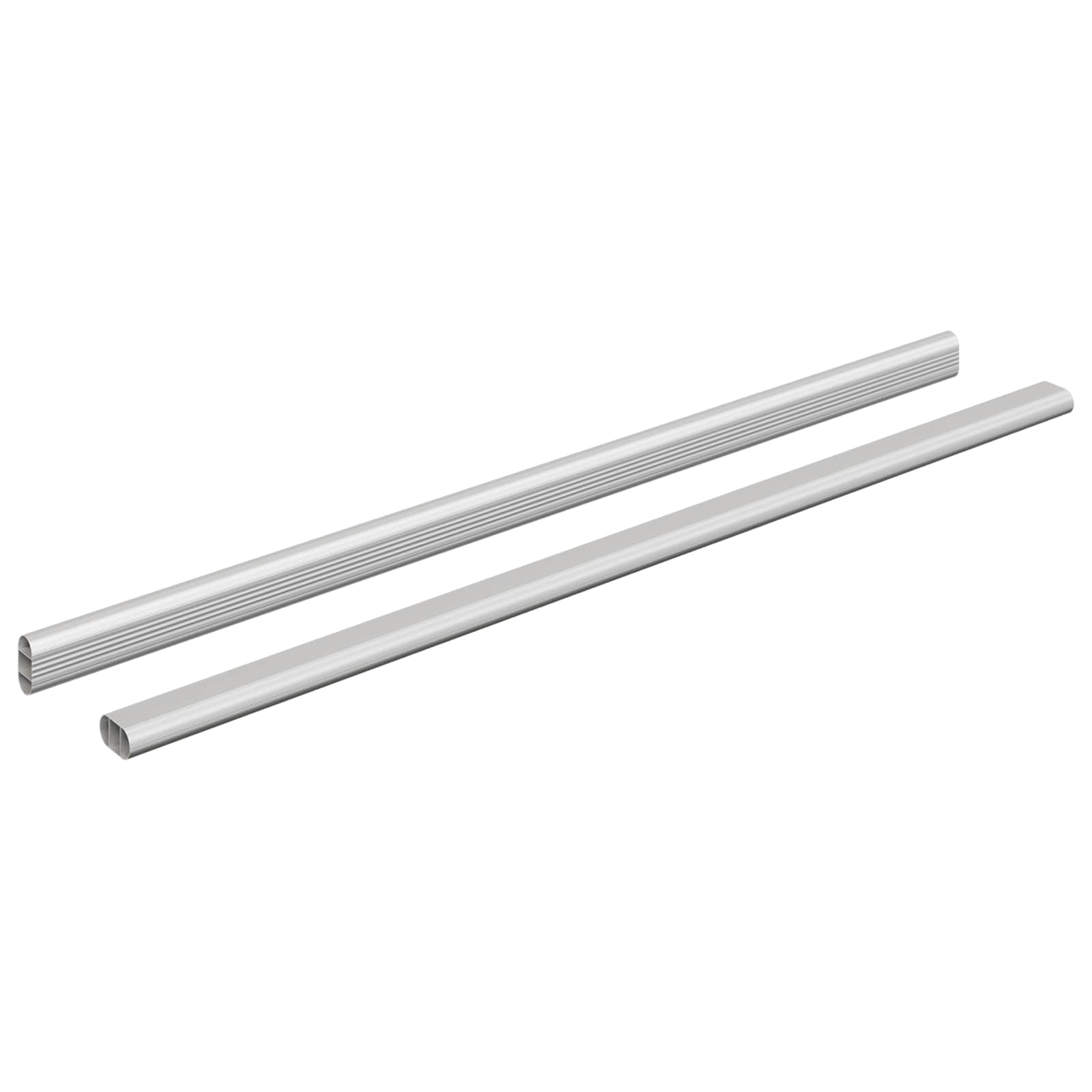 Vidaxl kaststaaf 2 pcs zilver 764 x 15 x 29 mm aluminium legering