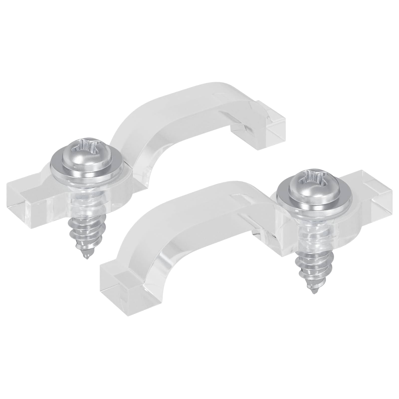 Vidaxl led strip clips 2 pcs doorzichtig 23,8 x 7,3 x 4,3 mm