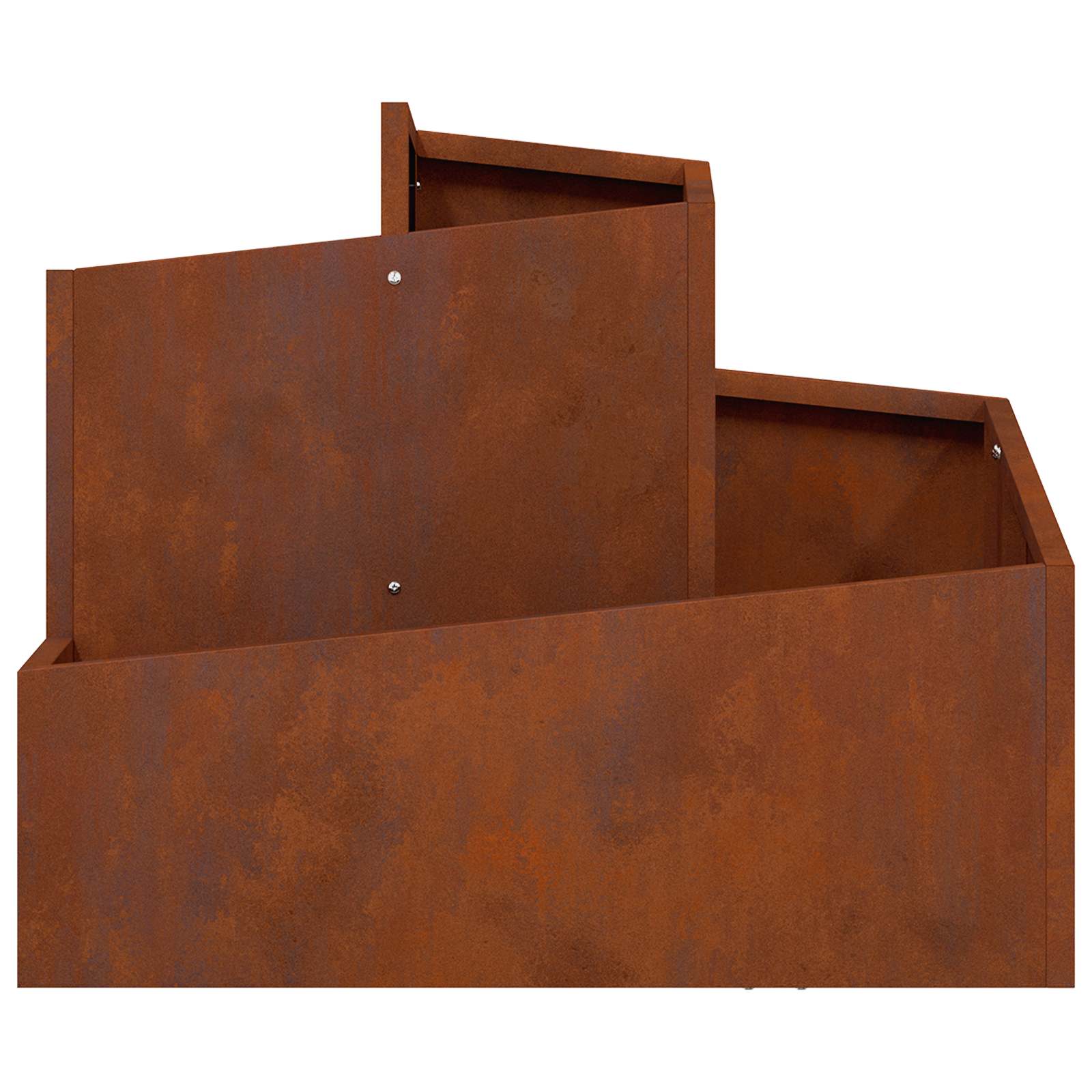 Vidaxl tuin bloempot bruin 60 x 60 x 50 cm cortenstaal