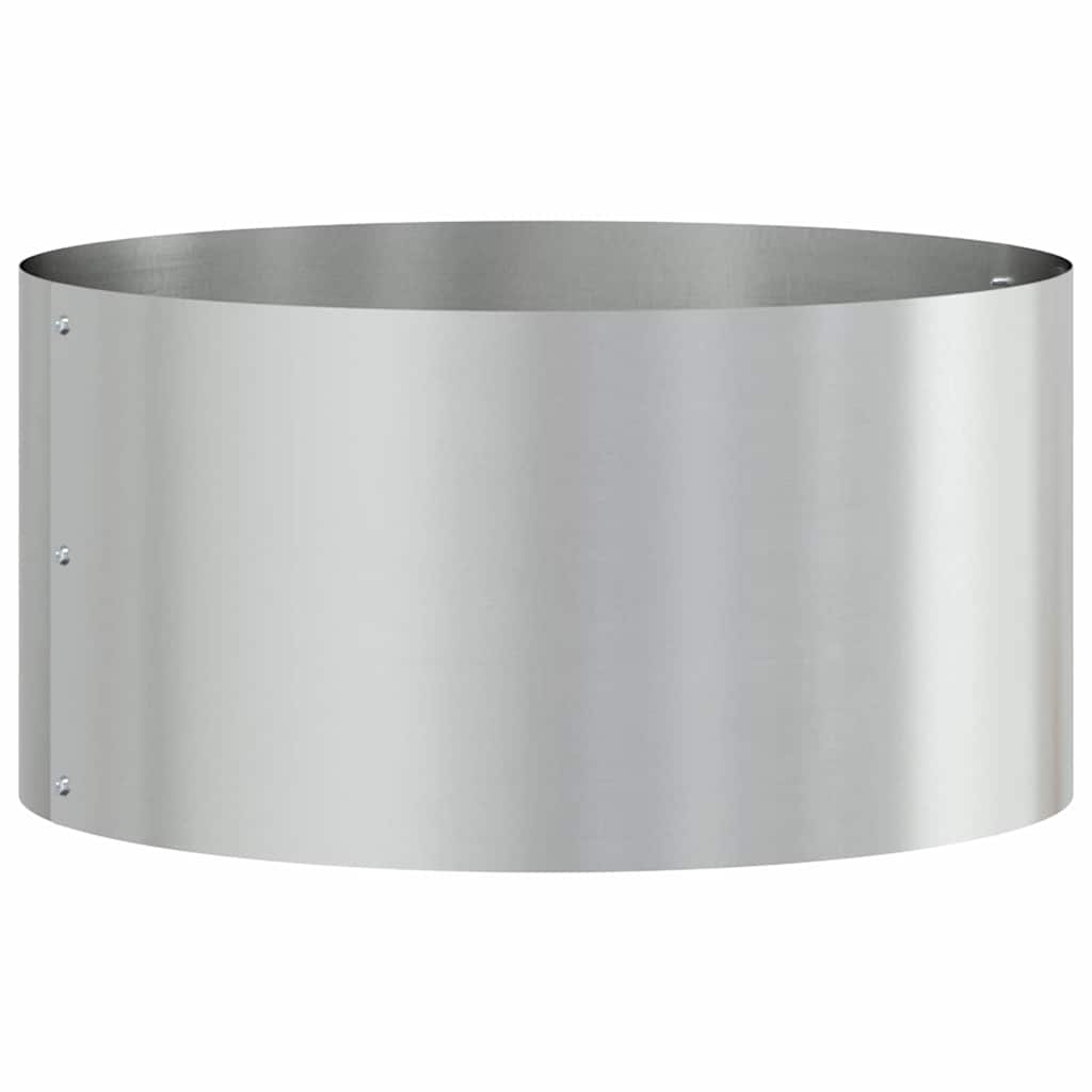 Vidaxl plantenring zilver 40 x 40 x 20 cm gegalvaniseerd staal