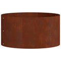 Vidaxl plantenring bruin 40 x 40 x 20 cm cortenstaal