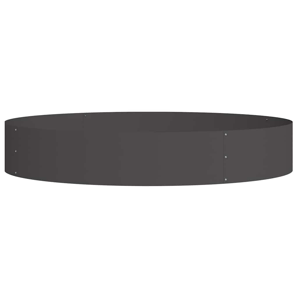 Vidaxl plantenring zwart 120 x 120 x 20 cm koudgewalst staal