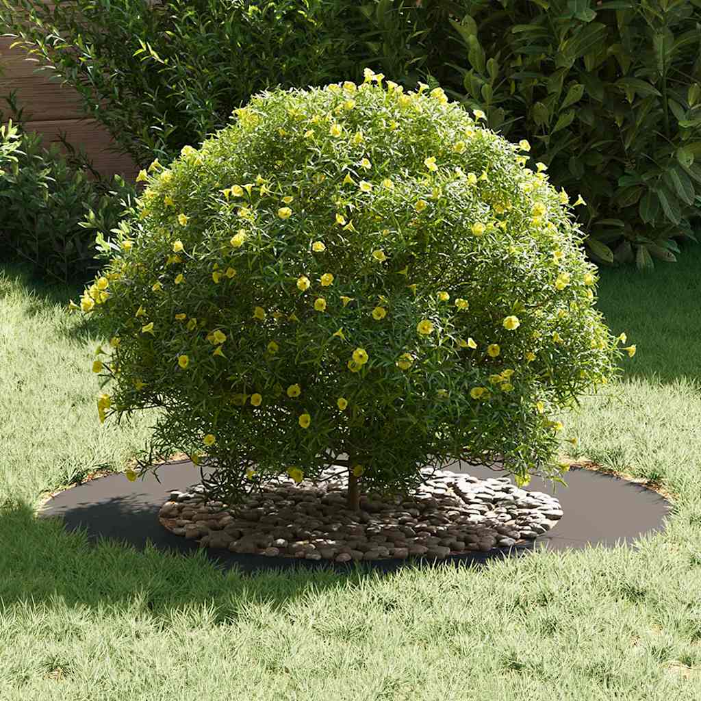 Vidaxl geschikt voor platte boomringen 5 pcs zwart ø50 80 cm staal