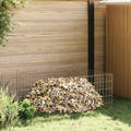 Vidaxl vierkante composter 100 x 100 x 50 cm ijzer