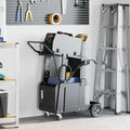 Vidaxl laswagen zwart 91 x 47 x 96 cm staal