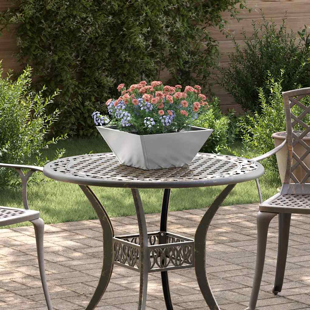 Vidaxl plantenbak 5 st zilver 35 x 35 x 15 cm roestvrij staal
