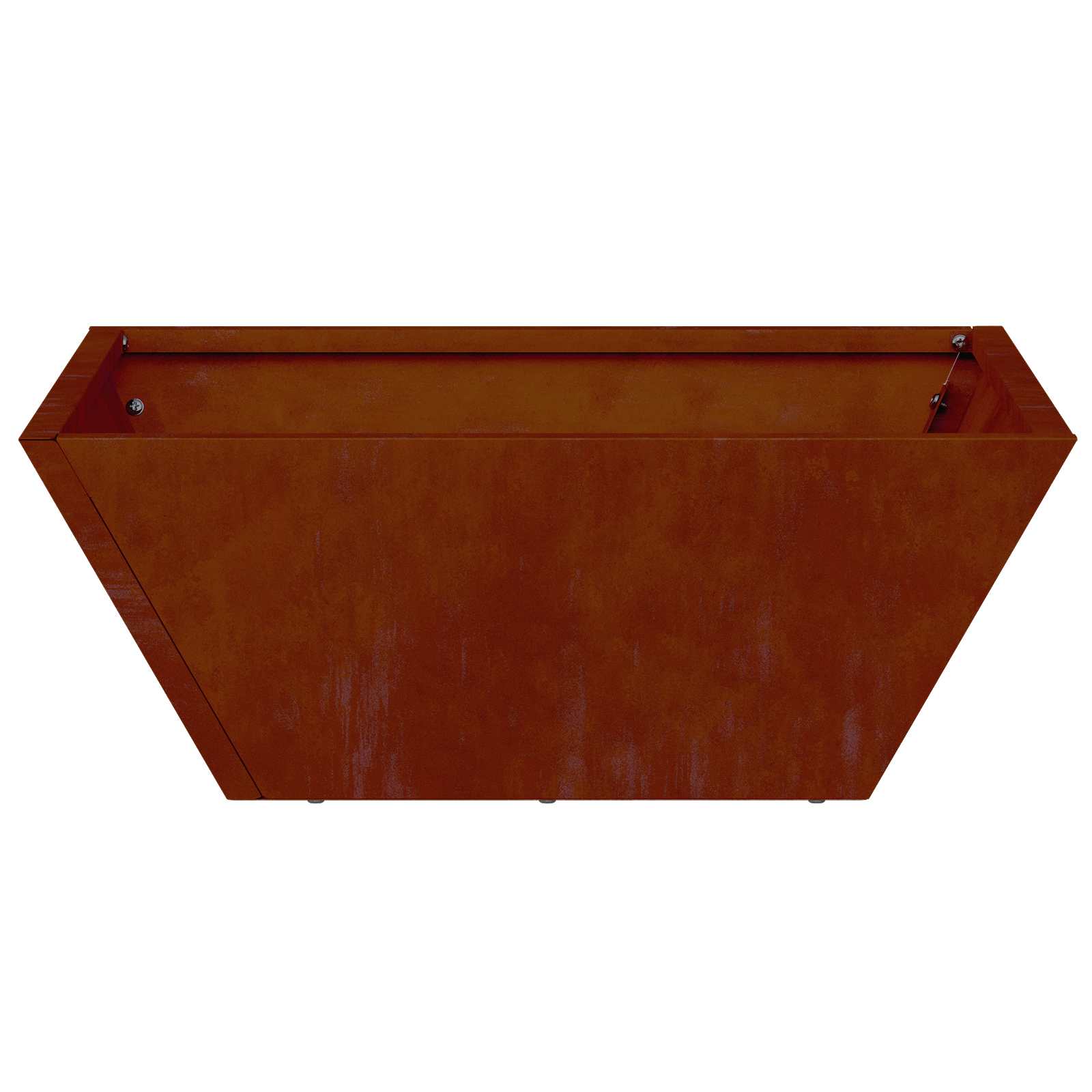 Vidaxl tuin bloempot roestig 40 x 40 x 15 cm cortenstaal