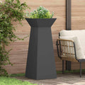 Vidaxl pilaar plantenbak zwart 40 x 40 x 100 cm