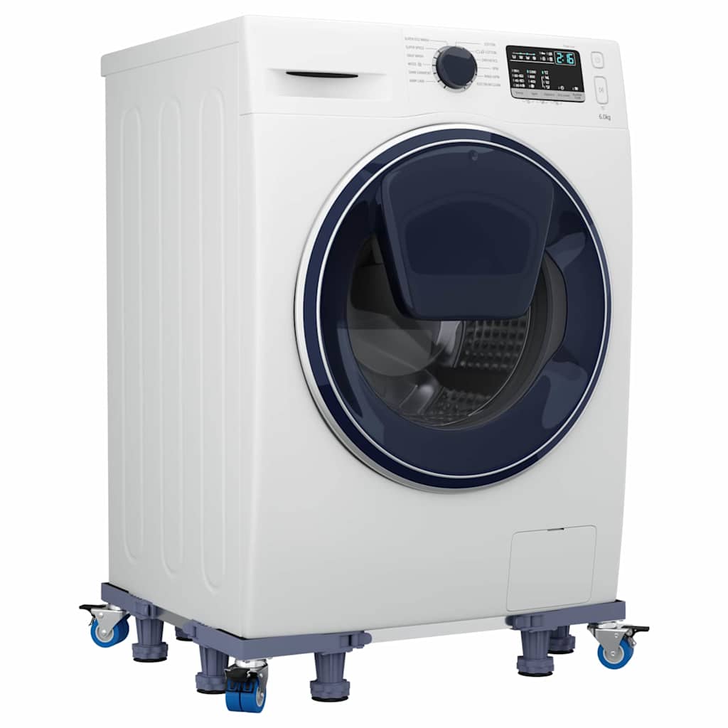 Vidaxl wasmachinebasis grijs 67 x 67 x 12 cm roestvrij staal