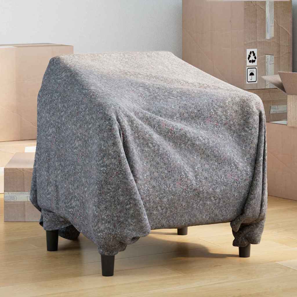 Vidaxl verhuisdekens 10 pcs grijs 150 x 200 cm stof