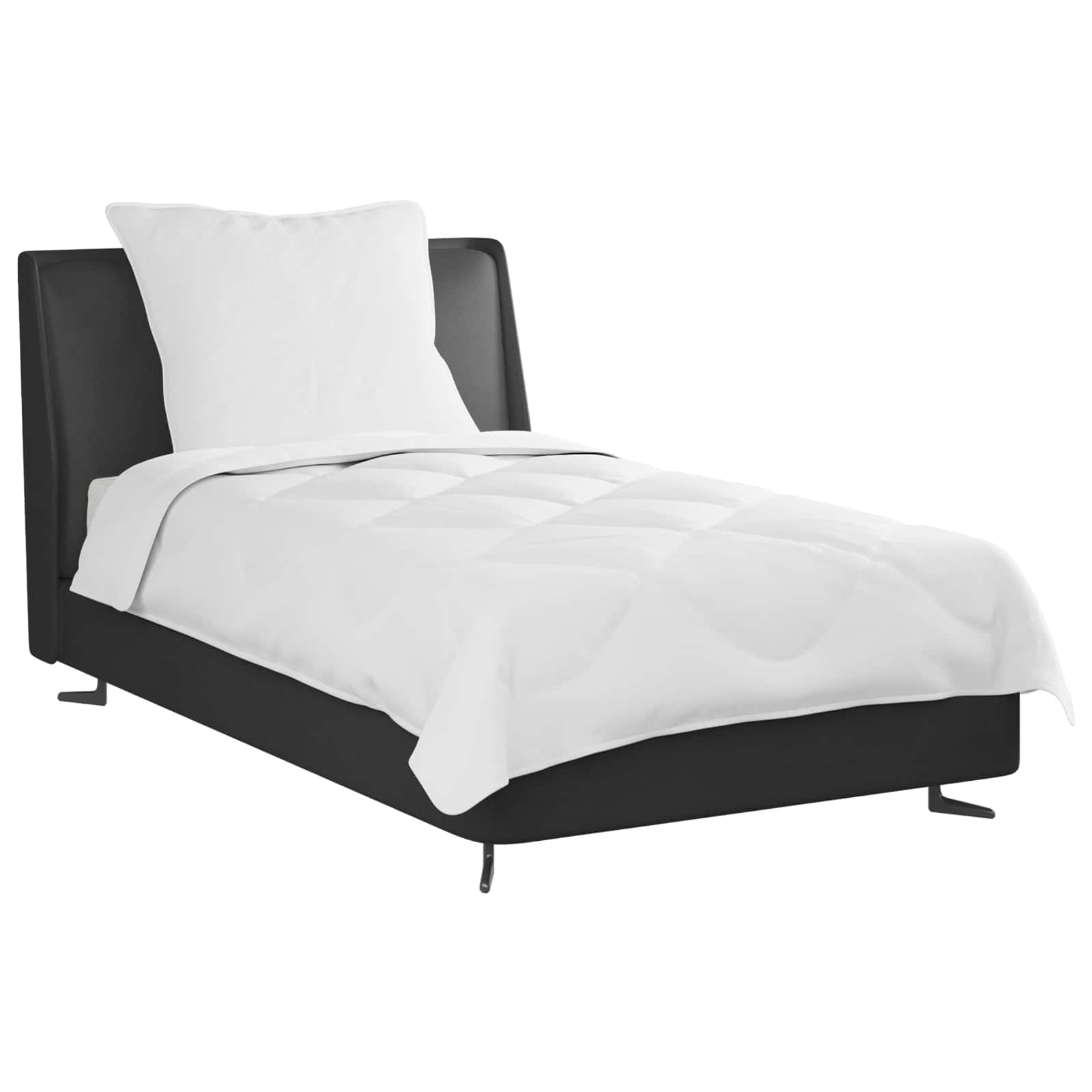 Vidaxl het duvet voor elk seizoen met kussen 2 pcs wit microvezel