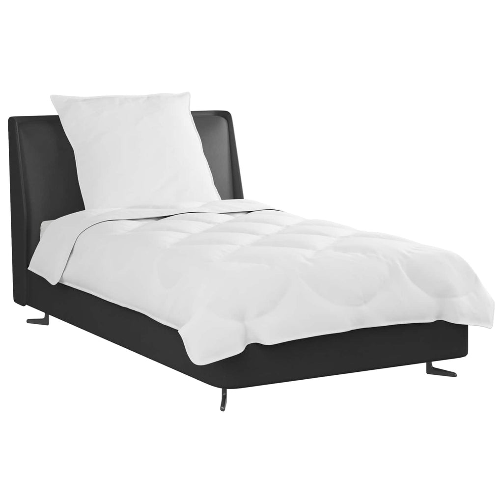Vidaxl dekbed set met kussen 2 pcs wit microfibre