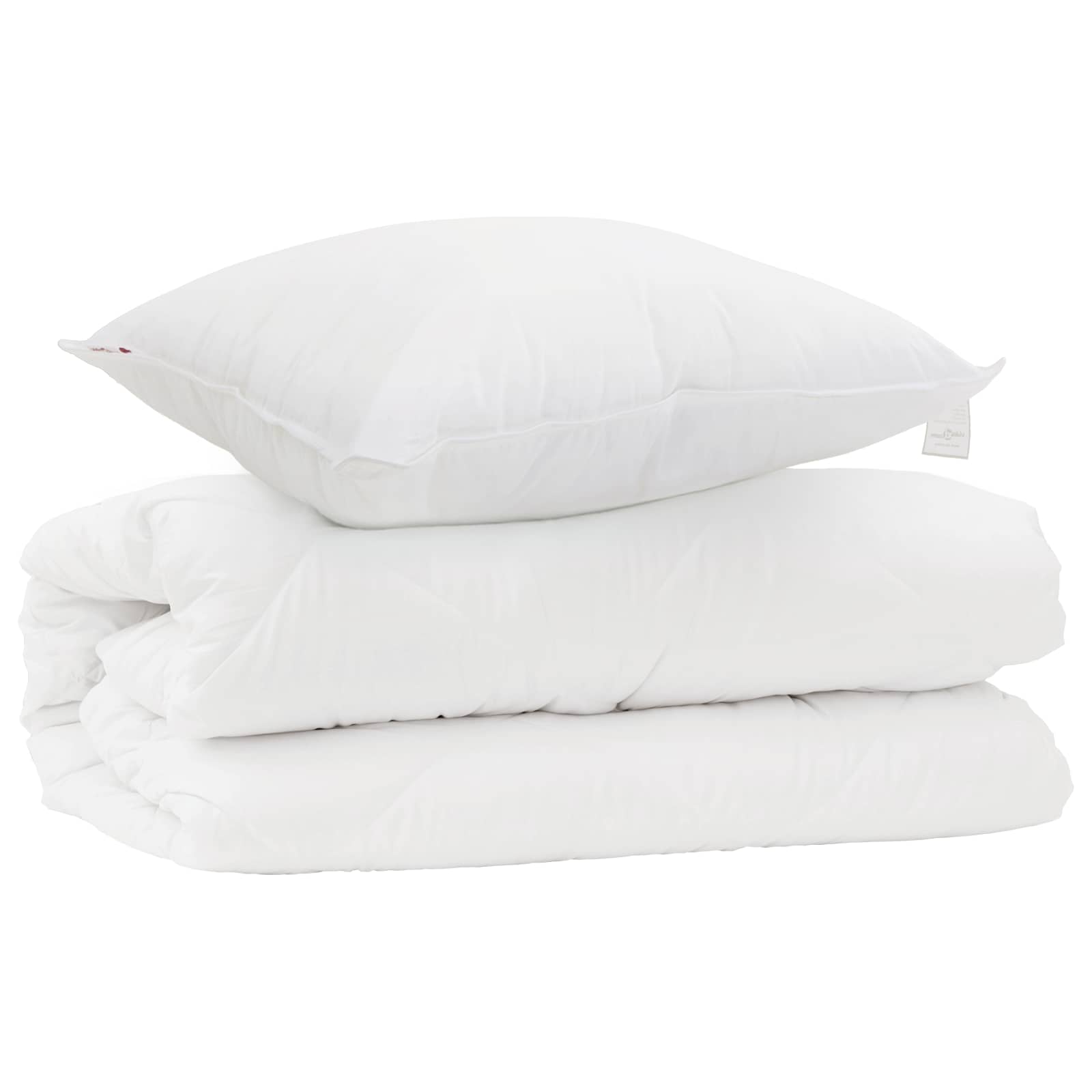Vidaxl dekbed set met kussen 2 pcs wit microfibre