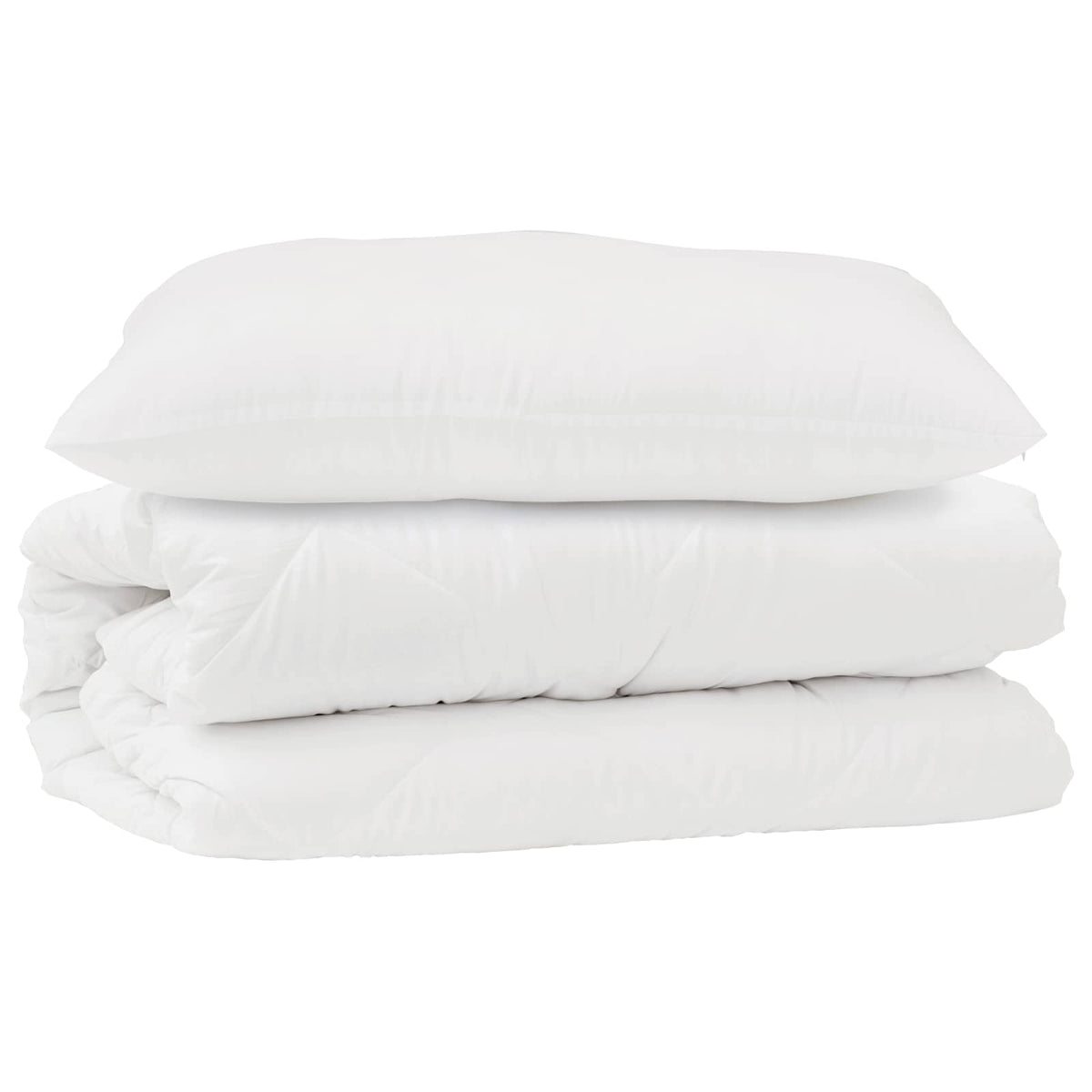 Vidaxl dekbed set met kussen 2 st wit microfibre