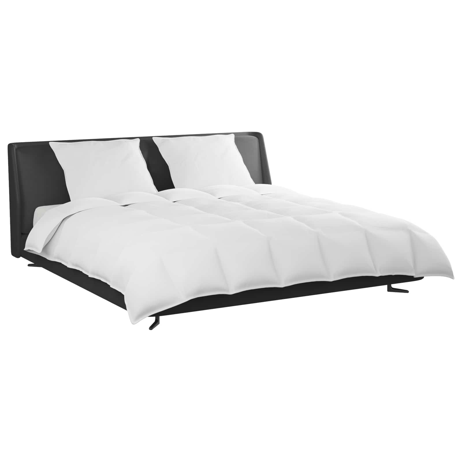 Vidaxl dekbed set met kussen 3 pcs wit donsveertjes