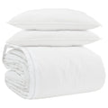 Vidaxl dekbed set met kussen 3 pcs wit donsveertjes