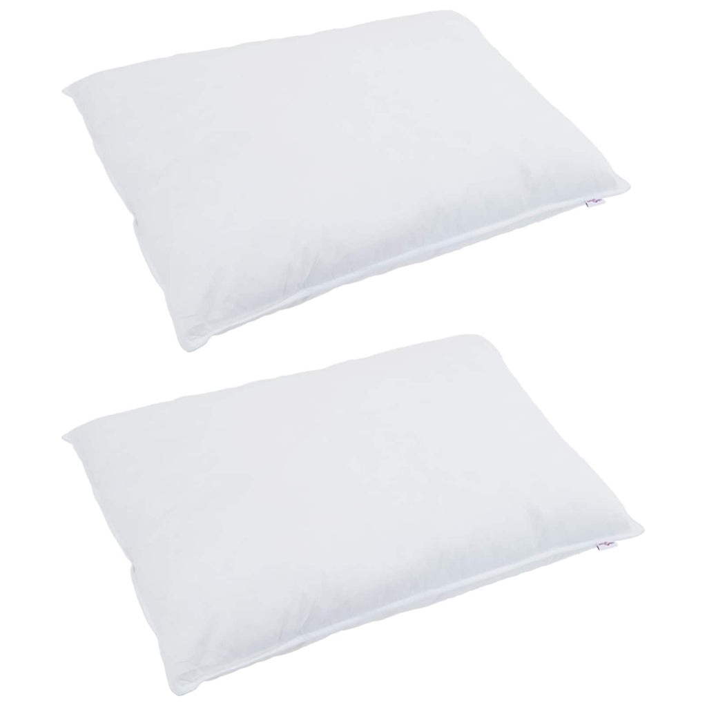 Vidaxl dekbed set met kussen 3 pcs wit donsveertjes