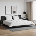 Vidaxl dekbed met kussens 3 pcs wit microfiber en dons feather