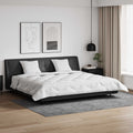Vidaxl dekbed met kussens 3 st wit microfiber en dons feather