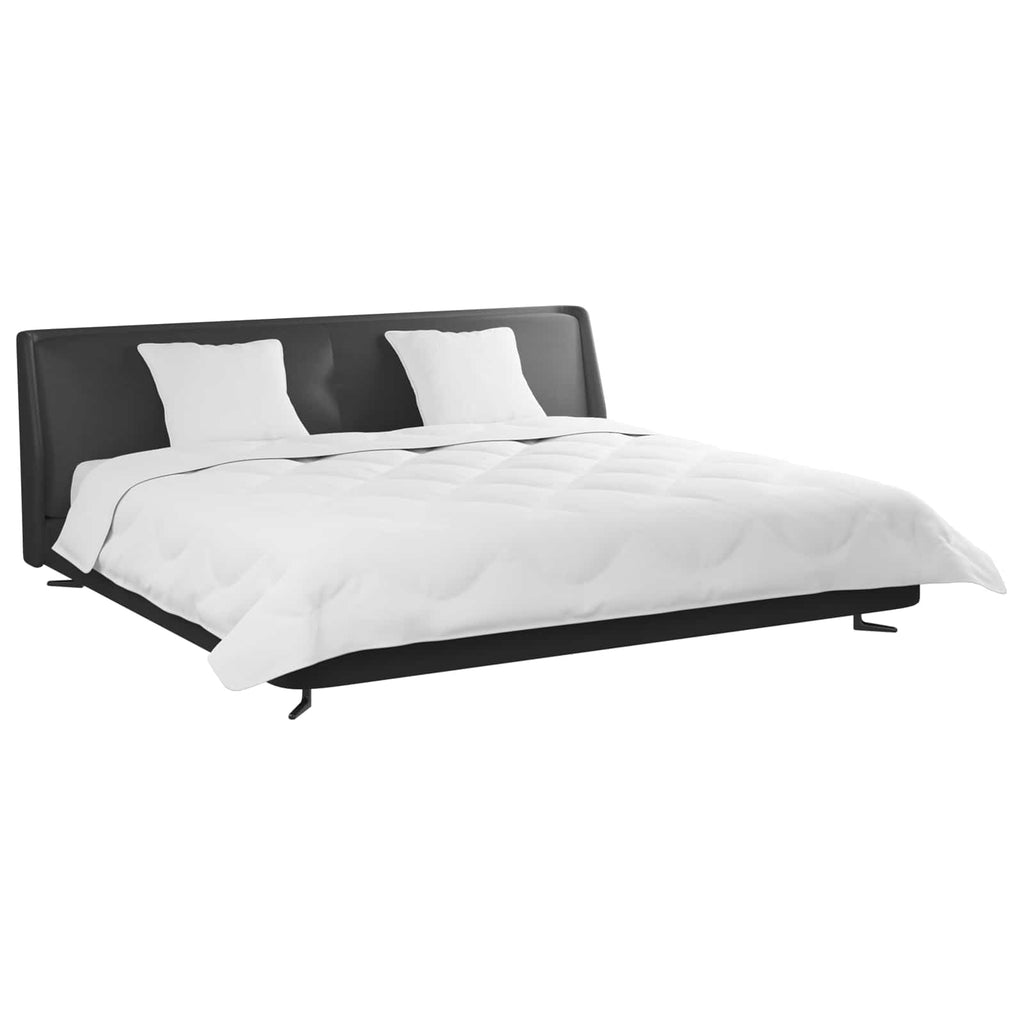 Vidaxl dekbed met kussens 3 st wit microfiber en dons feather