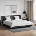 Vidaxl dekbed set met kussen 3 pcs wit microfiber en dons feather