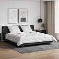 Vidaxl dekbed met kussens met kussen 3 st wit microvezel