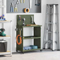Vidaxl gereedschapswagen olijfgroen 65 x 35 x 111 cm koudgewalst staal