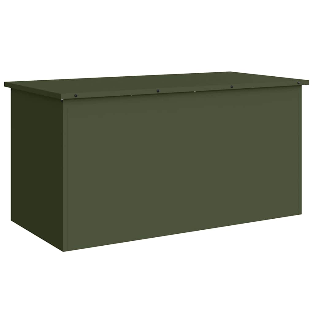Vidaxl buitenopslagdoos olijf groen 100 x 50,5 x 50 cm staal