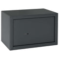 Vidaxl kluisdoos met slot donkergrijs 31 x 20 x 20 cm staal