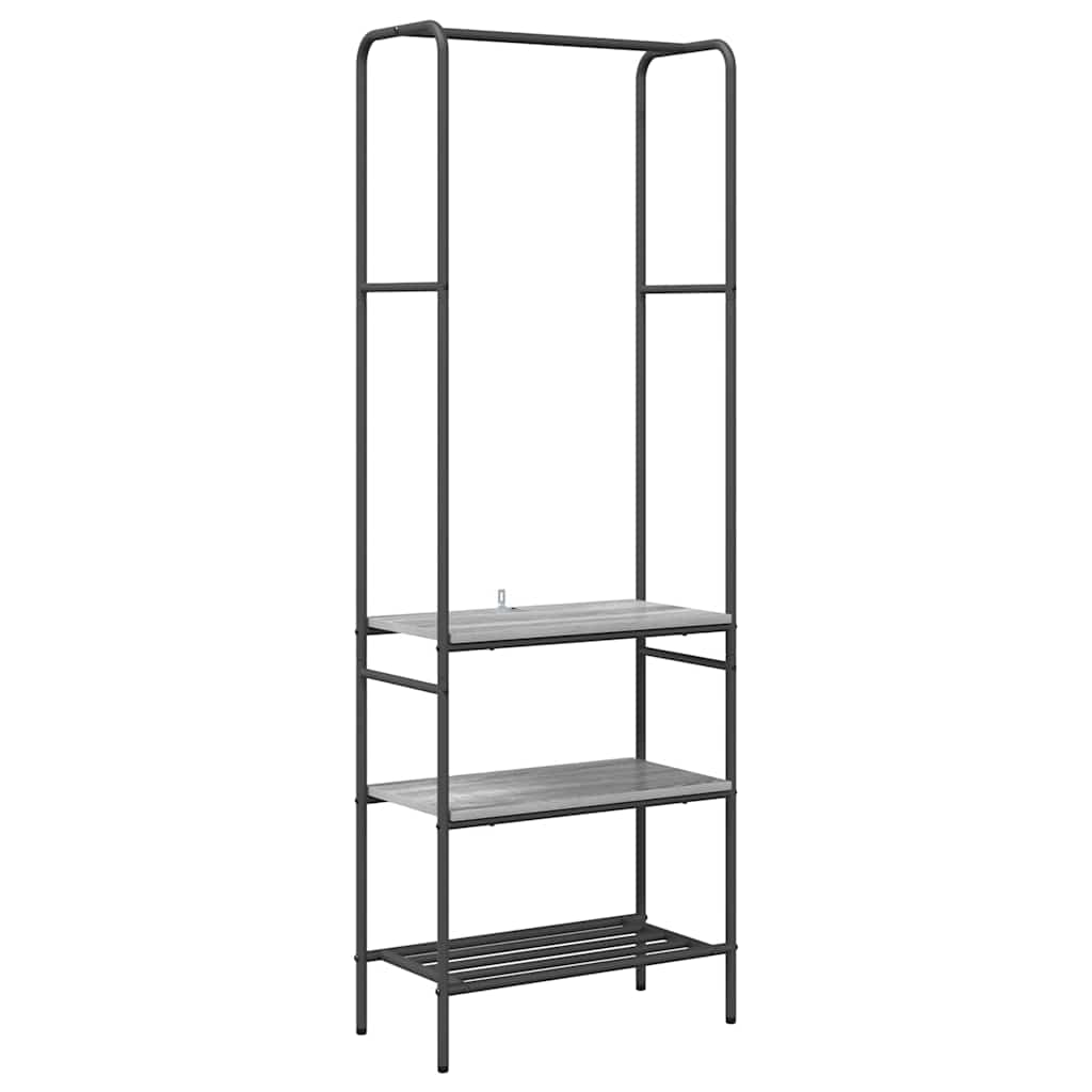 Vidaxl kledingrek grijs sonoma 60 x 30 x 171 cm bewerkt hout