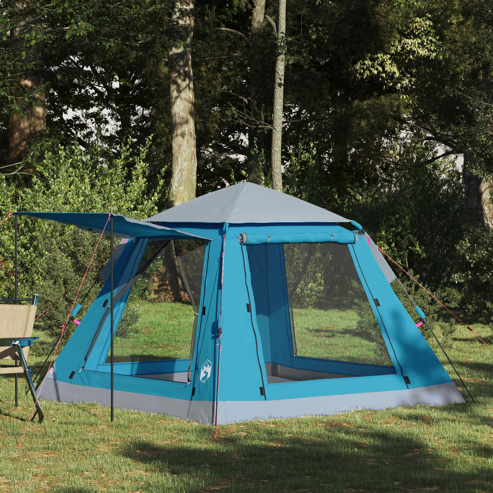 Vidaxl instant tent met regenfly voor 3 personen met snelle bevrijding