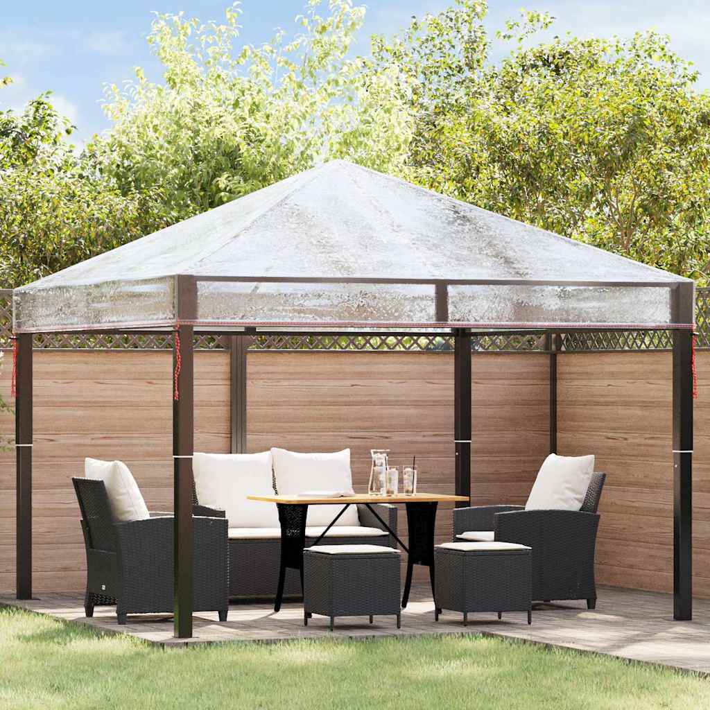 Vidaxl gazebo dekking vervanging doorzichtig 3 x 3 m pvc