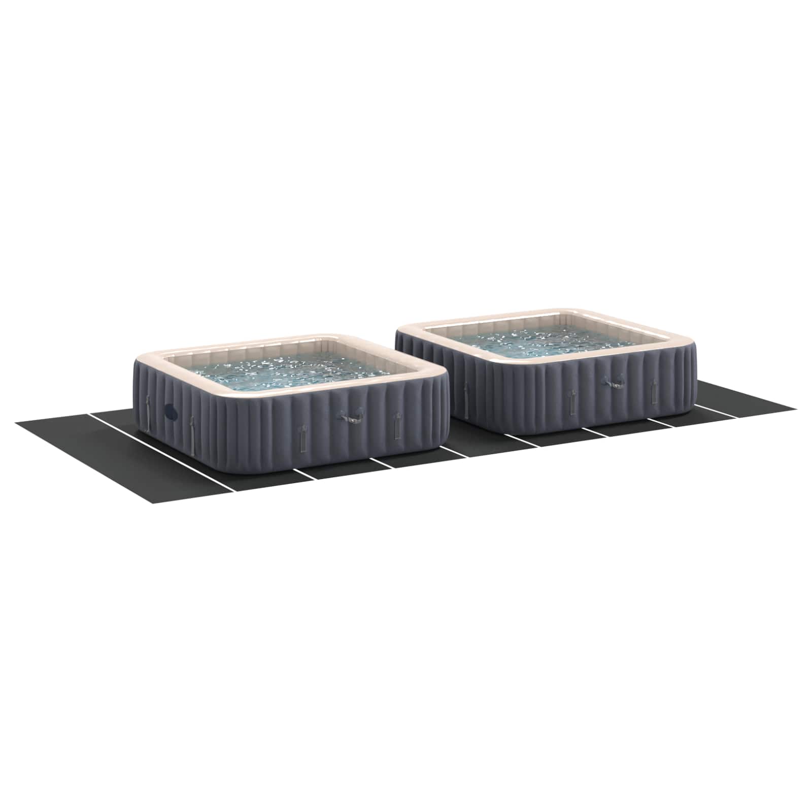 Vidaxl zwembad grondzeil zwart 999 x 500 x 0,1 cm niet-geweven stof