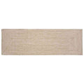 Vidaxl vloerkleden rechthoekig natuurlijk en wit 60 x 250 cm jute