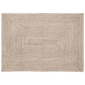 Vidaxl vloerkleden rechthoekig natuurlijk en wit 120 x 170 cm jute
