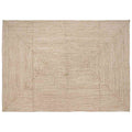 Vidaxl vloerkleden rechthoekig natuurlijk en wit 240 x 340 cm jute