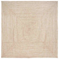 Vidaxl vloerkleden vierkant natuurlijk en wit 300 x 300 cm jute