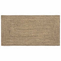 Vidaxl vloerkleden rechthoekig natuurlijk en zwart 80 x 150 cm jute