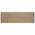 Vidaxl vloerkleden rechthoekig natuurlijk en zwart 80 x 200 cm jute