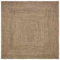 Vidaxl vloerkleden vierkant natuurlijk en zwart 300 x 300 cm jute