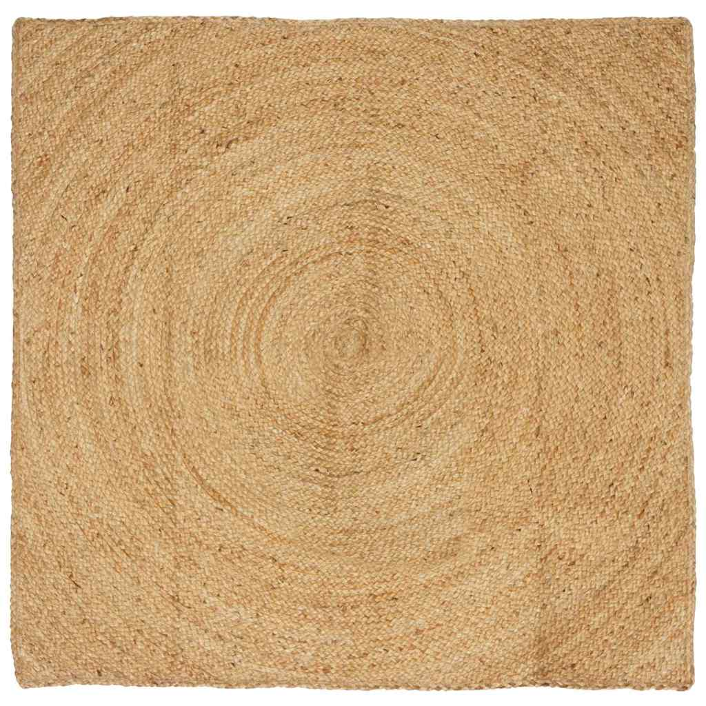 Vidaxl vloerkleden vierkant bruin 160 x 160 cm jute